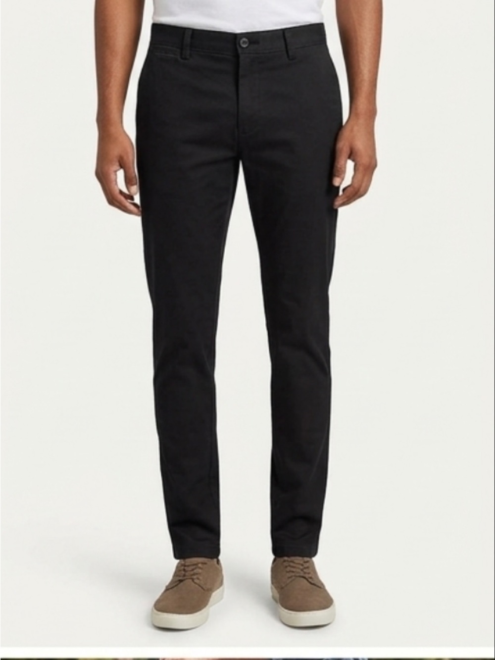 Dockers Men's Black Slim Fit Straight-Leg Chinos, 36 x 29